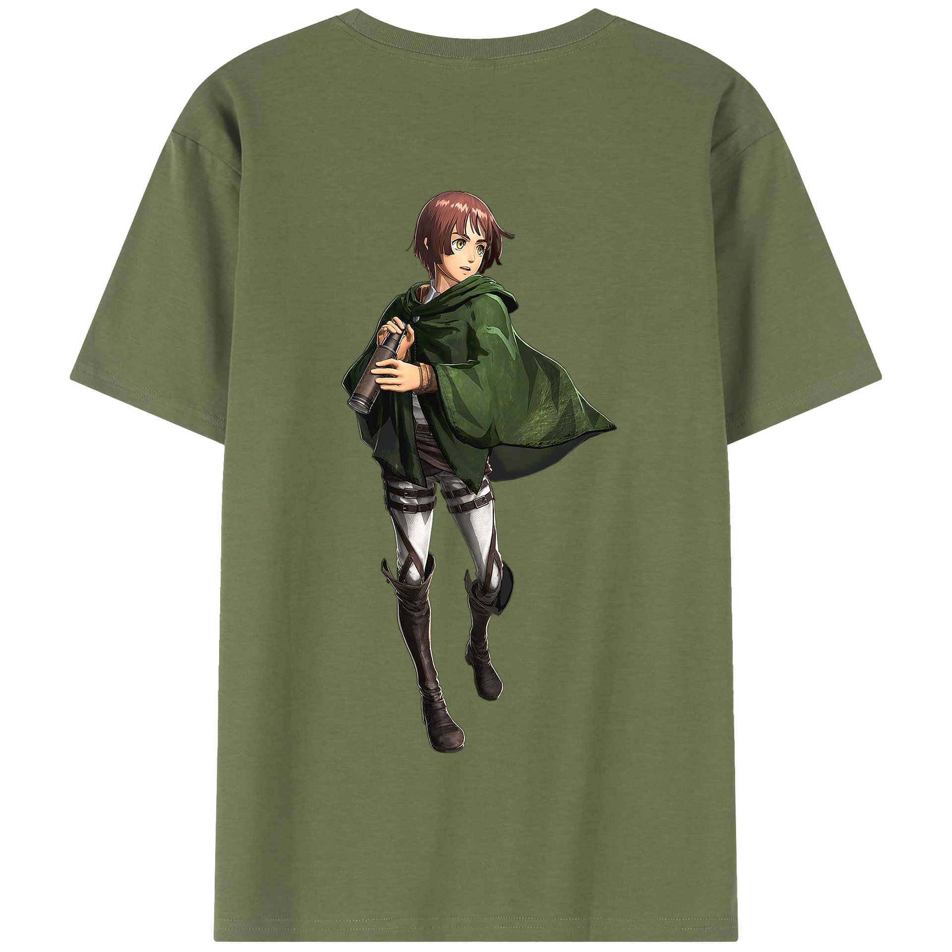 （画像用） 進撃の巨人 Attack on Titan 綿100％半袖Tシャツ（背面プリント）